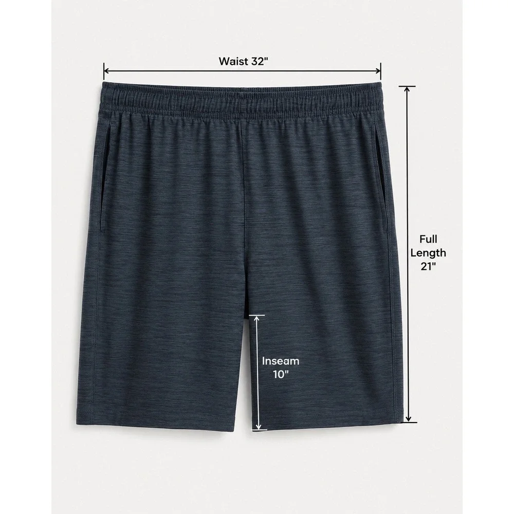 Old Navy Go-Dry Breathe On Men's Athletic Shorts 2XL Blue 10